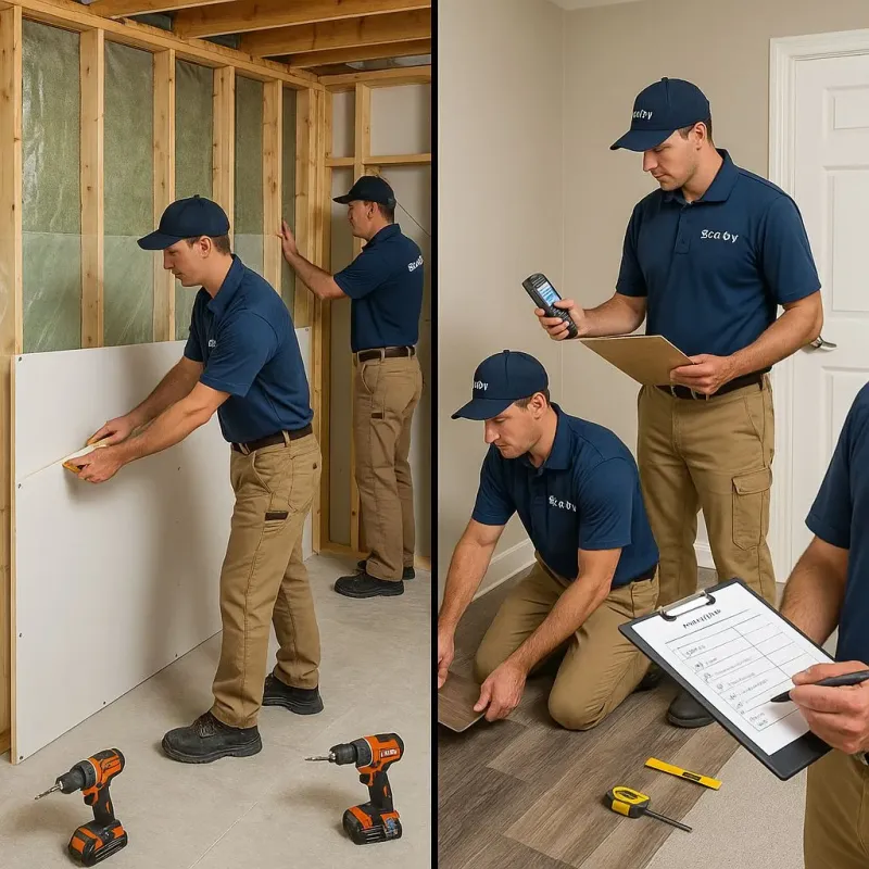 Repairs and Reconstruction process in New Cassel, NY