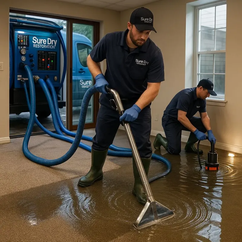 Water Extraction and Removal process in New Cassel, NY